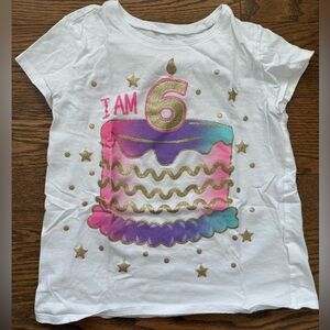 EUC I Am 6 Birthday Shirt size M (7/8)